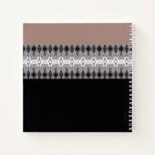 ブラック&赤面 ノートブック (裏面)