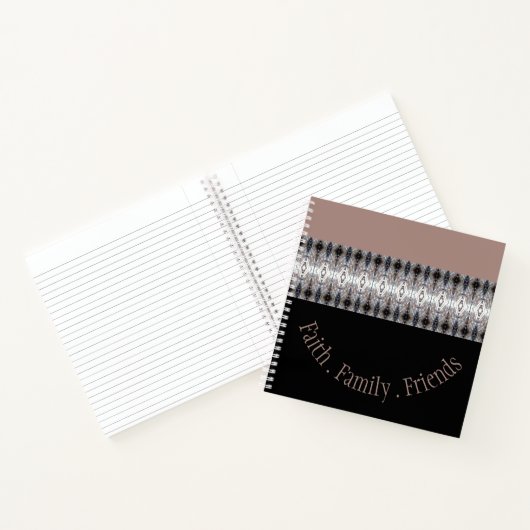 ブラック&赤面 ノートブック (内部)