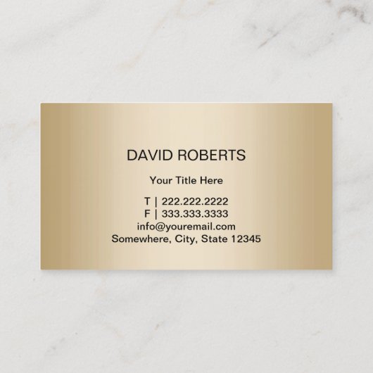 ブラック&車の金ゴールドカーモダンの詳細を自動表示 名刺 (裏面)