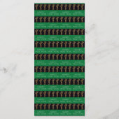 ブラック&金ゴールドの新年メニュー&シャンパングラス メニュー (裏面)