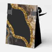 ブラック&金ゴールドアゲートゲードグリッターサンキュー フェイバーボックス (裏面サイド)