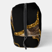 ブラック&金ゴールドアゲートゲードグリッターモノグラム ドップキット (右)