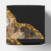 ブラック&金ゴールドアゲートゲードグリッター結婚ズ フェイバーボックス (上部)