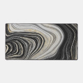 ブラック&金ゴールドアゲートデザイン デスクマット (正面)