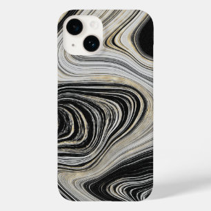 ブラック&金ゴールドアゲートデザイン Case-Mate iPhone 14ケース