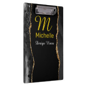 ブラック&金ゴールドアゲート クリップボード (右)