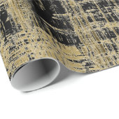 ブラック&金ゴールドアモダンート ラッピングペーパー (ロールコーナー)