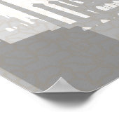 ブラック&金ゴールドアラビアンキンセニェラ写真ポスター ポスター (角)