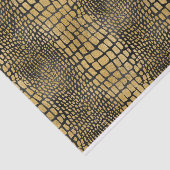 ブラック&金ゴールドアリゲータースキンルック 薄葉紙 (詳細)