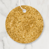 ブラック&金ゴールドアールデコアーチウェ結婚イの感謝 フェイバータグ (裏面)