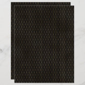 ブラック&金ゴールドアールデコスクラップブック紙シート (正面/裏面)