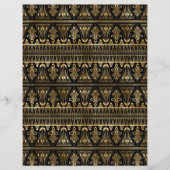 ブラック&金ゴールドアールデコスクラップブック紙シート (正面)