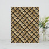 ブラック&金ゴールドアールデコスクラップブック紙シート (スタンド正面)