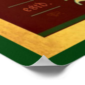 ブラック&金ゴールドアールデコベルリン ポスター (角)