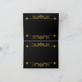 ブラック&金ゴールドウェルカムカード サンキューカード (内部)