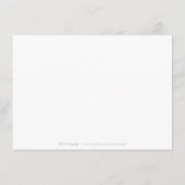 ブラック&金ゴールドエレガントヴィンテージ結婚式 エンクロージャーカード (裏面)