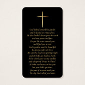 ブラック&金ゴールドカスタムフォトメモリアルカード (裏面)