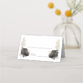 ブラック&金ゴールドキンセアニラフォード座席表 プレイスカード (正面)