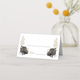 ブラック&金ゴールドキンセアニラフォード座席表 プレイスカード