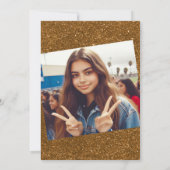 ブラック&金ゴールドクインセアニラ 招待状 (裏面)