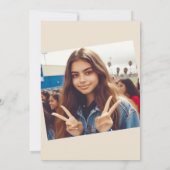 ブラック&金ゴールドクインセアニラ 招待状 (裏面)