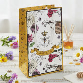 ブラック&金ゴールドクイーンビーマザーズ日写真 スモールペーパーバッグ