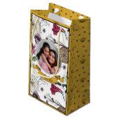 ブラック&金ゴールドクイーンビーマザーズ日写真 スモールペーパーバッグ (裏面アングル)