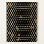 ブラック&金ゴールドクイーンビー プランナー手帳 (裏面)