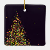 ブラック&金ゴールドクリスマスツリーオーナメント セラミックオーナメント (裏面)