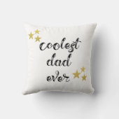 ブラック&金ゴールドクールパパエバー装飾用クッション クッション (裏面)