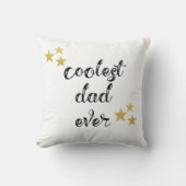 ブラック&金ゴールドクールパパエバー装飾用クッション クッション (正面)