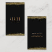 ブラック&金ゴールドグモダンラモアグランジラムシック 名刺 (正面/裏面)