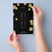 ブラック&金ゴールドグラマー&美しいIIフライヤー チラシ (ハンドル)