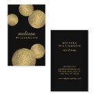 ブラック&金ゴールドグラマー&美しいII名刺