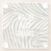 ブラック&金ゴールドグラムゼブラ ガラスコースター (裏面)