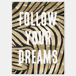 ブラック&金ゴールドグラムゼブラ マグネット