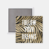 ブラック&金ゴールドグラムゼブラ マグネット (正面/裏面)