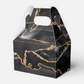 ブラック&金ゴールドグリッターアゲート フェイバーボックス (裏面サイド)