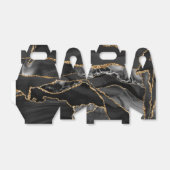 ブラック&金ゴールドグリッターアゲート フェイバーボックス (折り畳みなし)