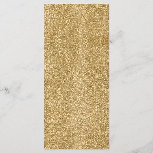 ブラック&金ゴールドグリッターギターウェディングレセプション メニュー (裏面)