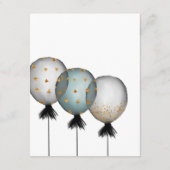 ブラック&金ゴールドグリッターバ結婚ルーンズゲスト詳細 エンクロージャーカード (裏面)