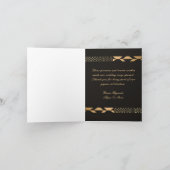 ブラック&金ゴールドケンテ サンキューカード (内部)