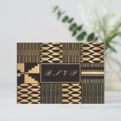 ブラック&金ゴールドケンテ 出欠カード (スタンド正面)