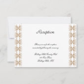 ブラック&金ゴールドゲイウェディングレセプション 招待状 (正面)