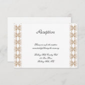 ブラック&金ゴールドゲイウェディングレセプション 招待状 (正面/裏面)