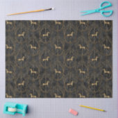 ブラック&金ゴールドサーカスシリーズデザイン11 薄葉紙 (クラフト)