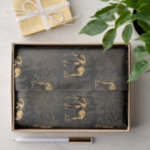 ブラック&金ゴールドサーカスシリーズデザイン2 薄葉紙 (ギフト)