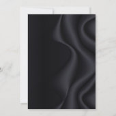 ブラック&金ゴールドシャンパン誕生日 招待状 (裏面)