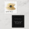 ブラック&金ゴールドスクエアビジネスカード