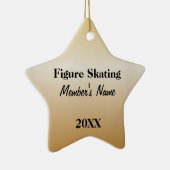 ブラック&金ゴールドスポーツチームのオーナメントまたは賞 セラミックオーナメント (右)